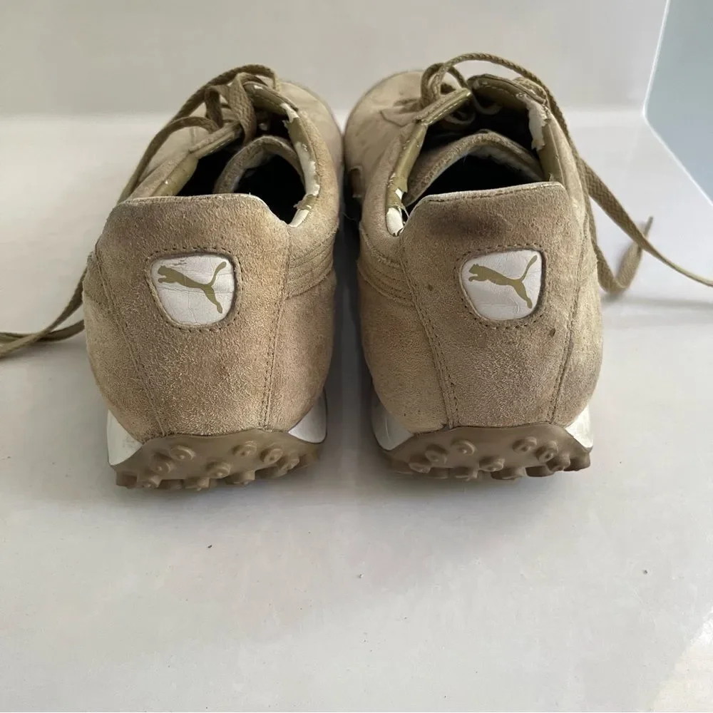 Puma Men's Brown Suede Sneakers